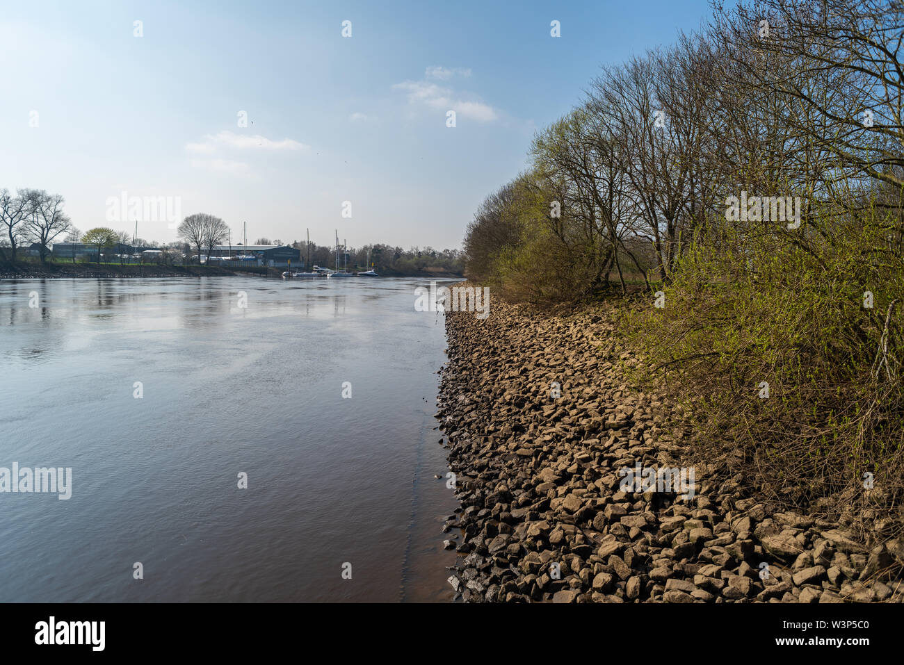 Un safari-photo dans le parc Atkinson à Brême sur la rivière Lesum Banque D'Images