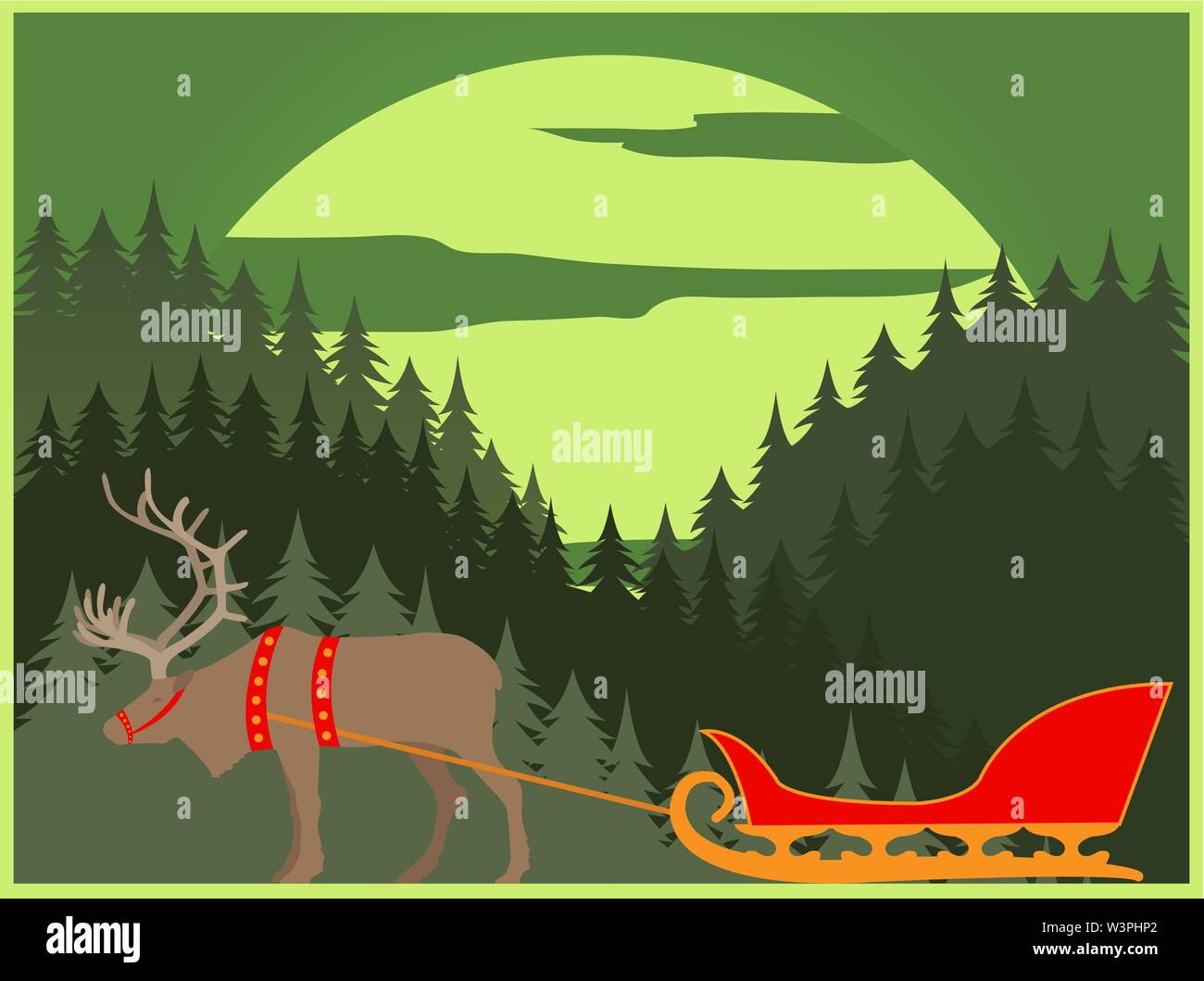 Des bâtiments de la ville modèle graphique. La Laponie. Vector illustration Illustration de Vecteur