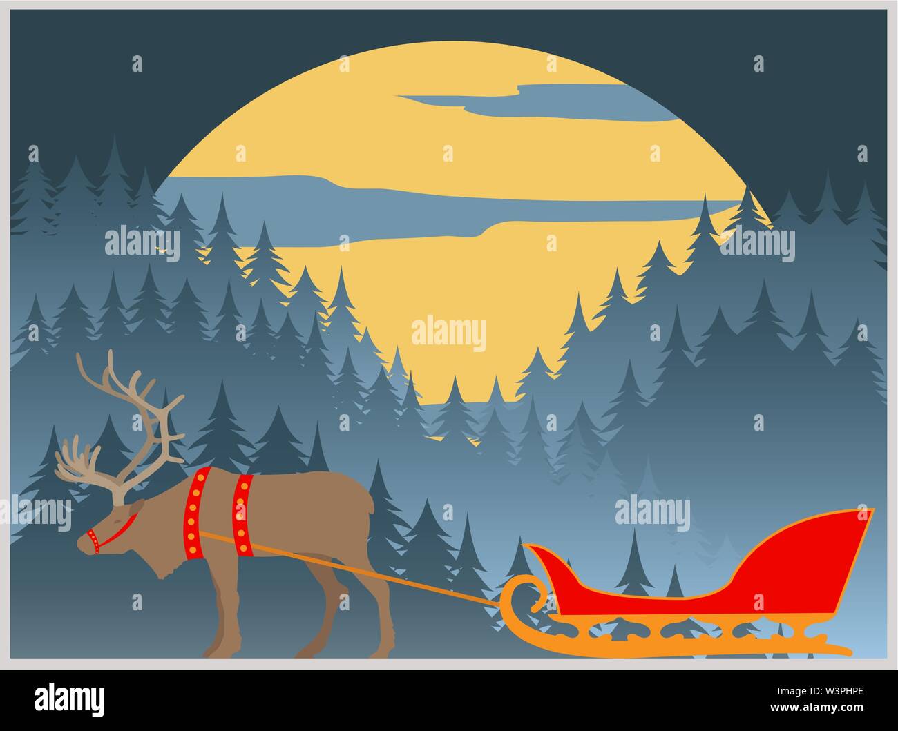 Des bâtiments de la ville modèle graphique. La Laponie. Vector illustration Illustration de Vecteur