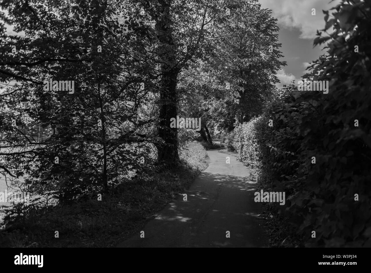 Un voyage dans le passé. Atkinson Park à Brême sur la rivière Lesum Banque D'Images