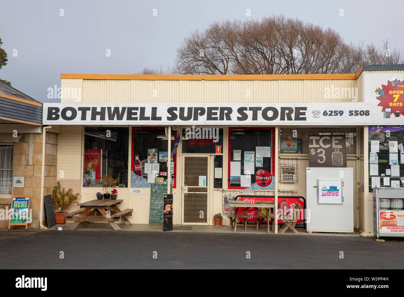 Bothwell Tasmanie, Bothwell corner store superstore dans ce village historique en Tasmanie, Australie Banque D'Images