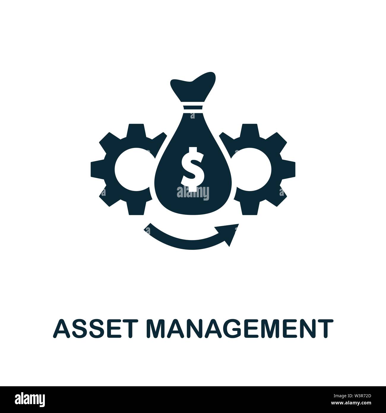 Symbole d'icône de vecteur de gestion des ressources. Signe créatif de la collection d'icônes d'investissement. Icône de gestion des ressources à plat pour ordinateur et mobile Illustration de Vecteur