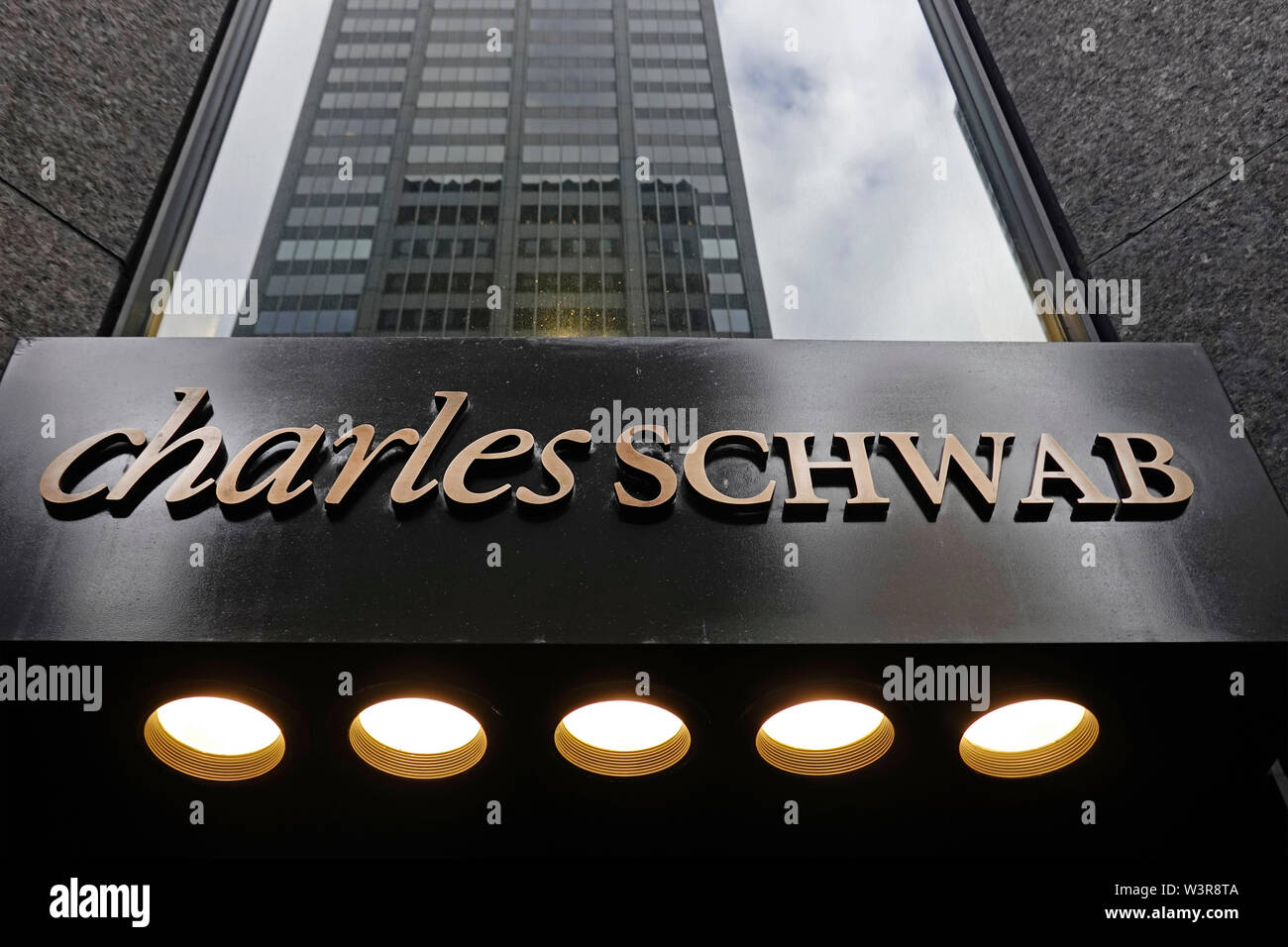 Charles Schwab Corporation NYC Banque D'Images