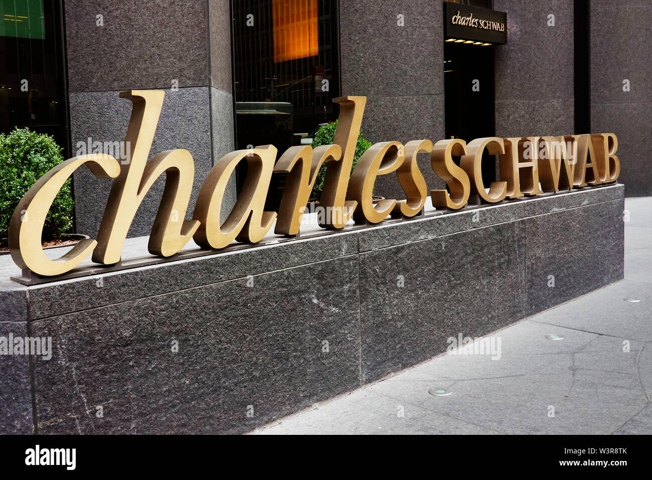 Charles Schwab Corporation NYC Banque D'Images
