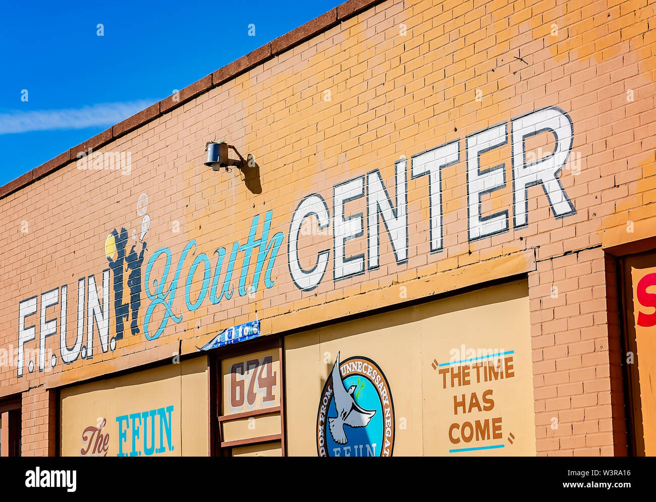 Le F.F.U.N. (Liberté de négatifs inutiles) Centre jeunesse est photographié, le 13 septembre 2015, à Memphis, Tennessee. Banque D'Images