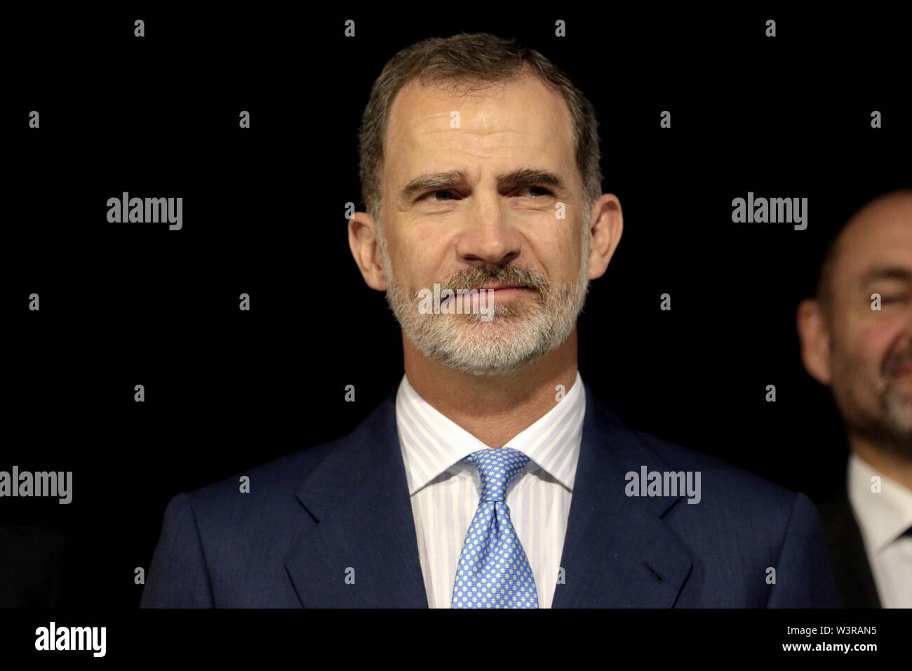 Madrid, Espagne. 17 juillet, 2019. Madrid, Espagne ; 07/17/2019.Felipe VI, Roi d'Espagne, assiste à ce colloque pour les 20 ans de la Fondation Euroamerica '20 ans de relations entre l'Union européenne et l'Amérique latine, les défis de l'avenir" à l'American's House (Casa de America) à Madrid. Credit : Juan Carlos Rojas/Photo Alliance | utilisée dans le monde entier/dpa/Alamy Live News Banque D'Images