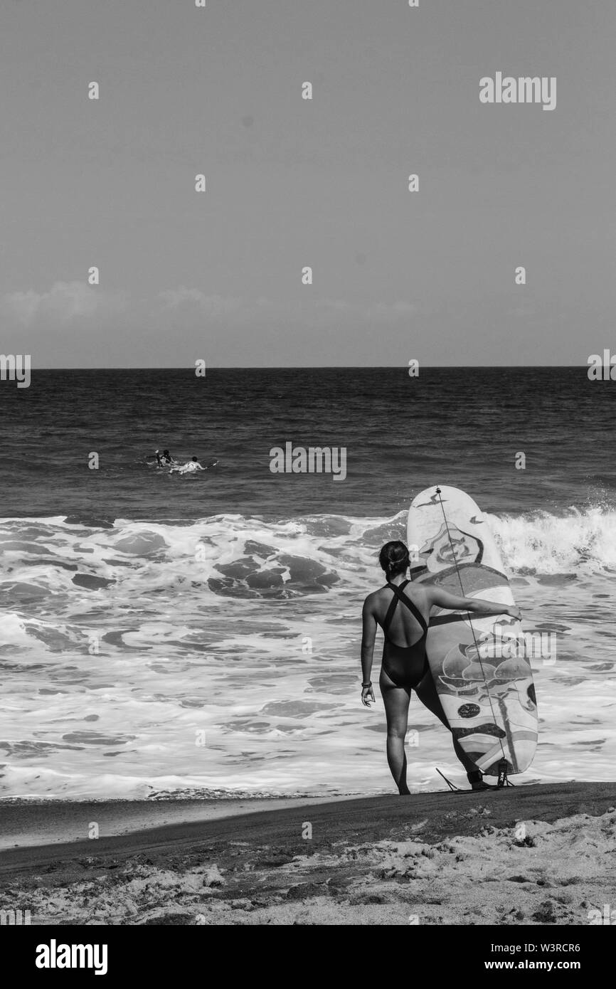 Surfeur alimenté Banque D'Images