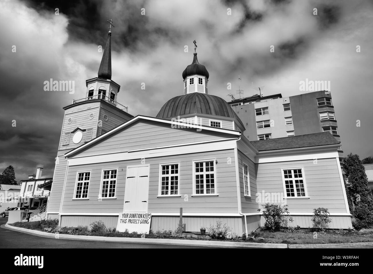 De l'Eglise orthodoxe russe, Sitka, Alaska, USA Banque D'Images
