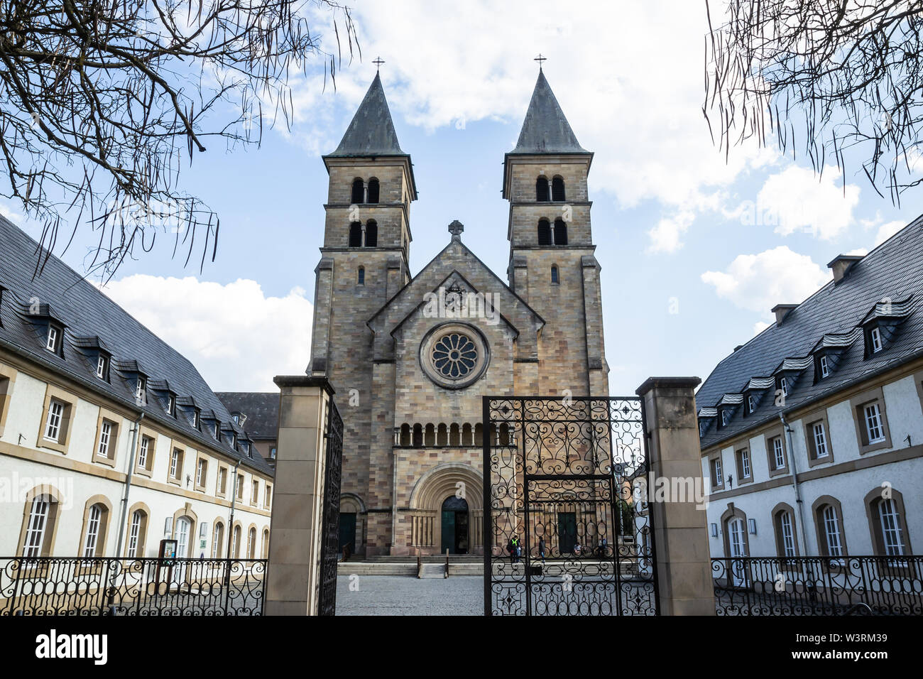 Vieille église à Echternach, Luxembourg Banque D'Images