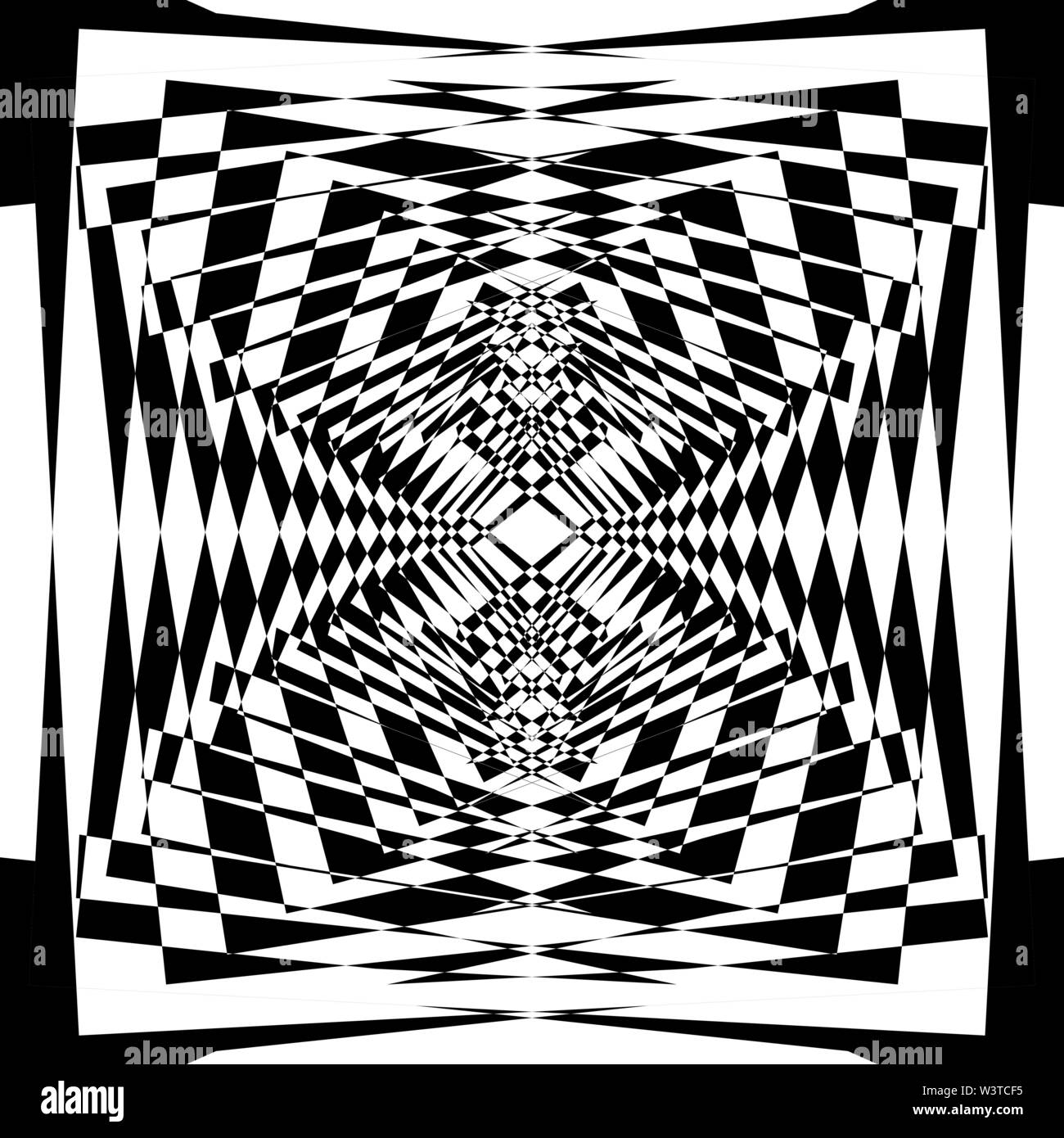 Impression arabesque hourglass inspiré strukture abstract art déco coupe illustration sur fond transparent Illustration de Vecteur