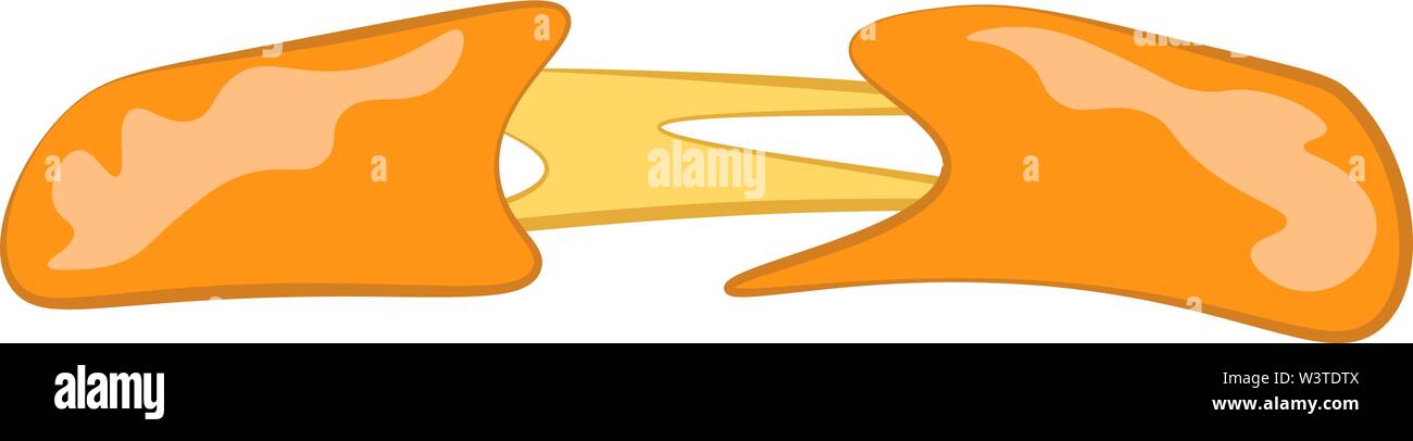 Un fromage mozzarella frit, Scénario, dessin en couleur ou d'illustration. Illustration de Vecteur