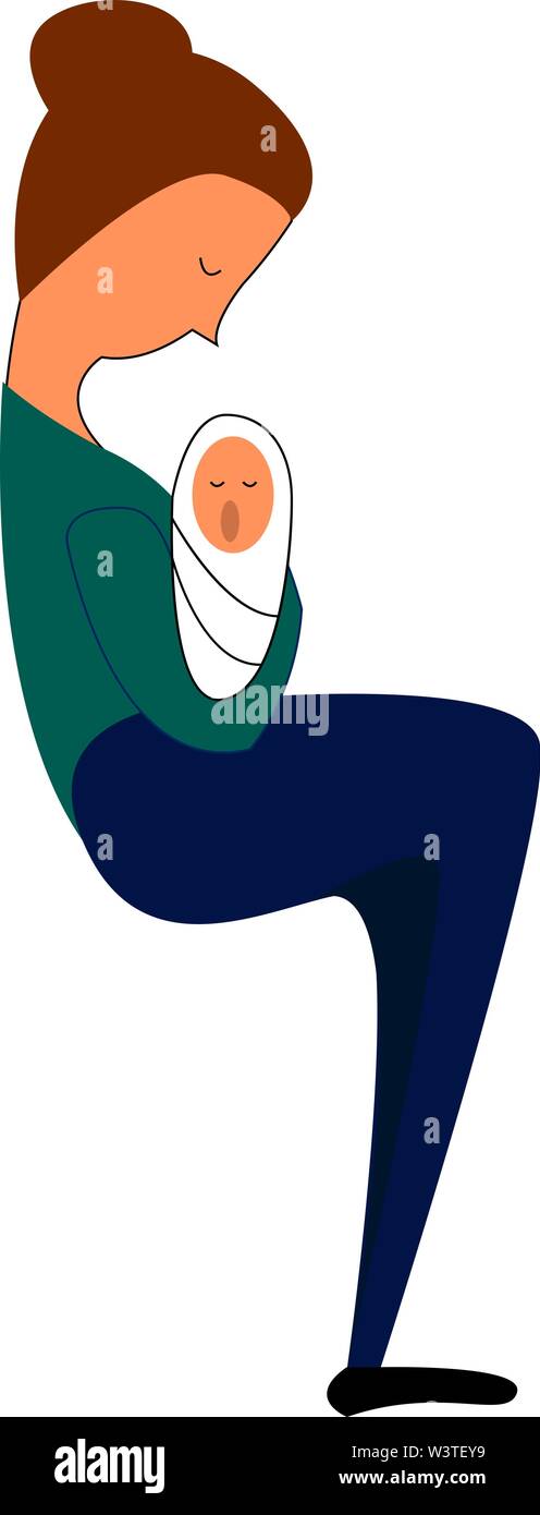Une Maman Dans Une Chemise Verte Avec Les Cheveux Bruns Porter Un Bebe Enveloppe Dans Un Tissu Blanc Scenario Dessin En Couleur Ou D Illustration Image Vectorielle Stock Alamy Une Maman Dans Une Chemise Verte Avec Les Cheveux Bruns Porter Un Bebe Enveloppe Dans Un Tissu Blanc Scenario Dessin En Couleur Ou D Illustration Image Vectorielle Stock Alamy