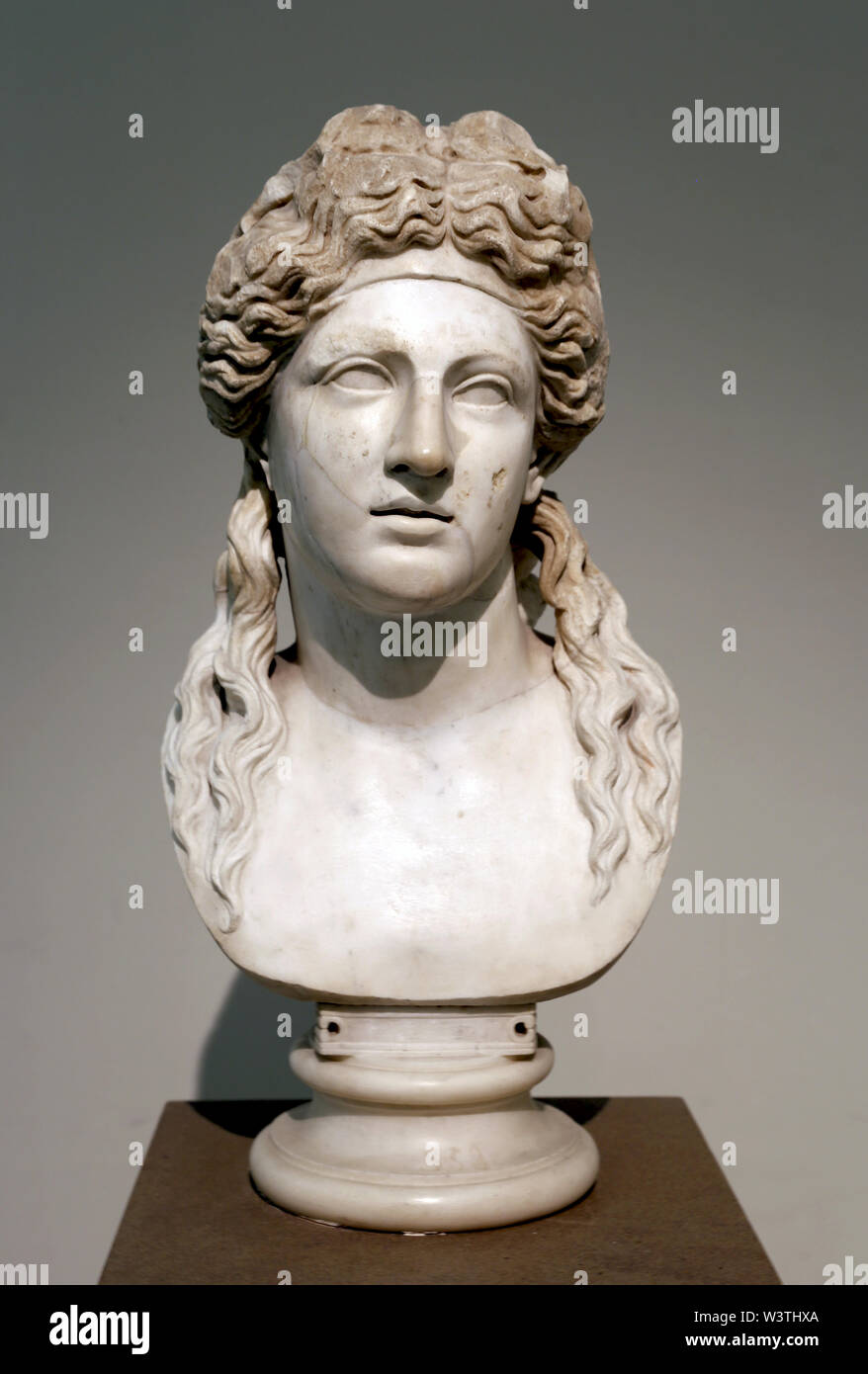 La soi-disant Farnese Dionysos (Bacchus). Copie romaine d'un original de l'époque hellénistique. 2e 100. BC. Naples. Banque D'Images