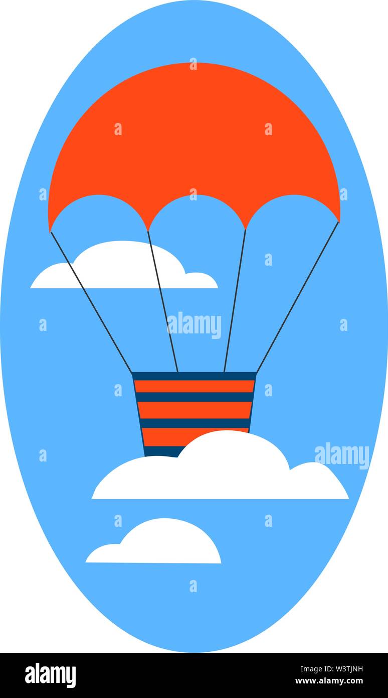Ballon voler dans le ciel, illustration, vecteur sur fond blanc. Illustration de Vecteur Ballon voler dans le ciel, illustration, vecteur sur fond blanc. Illustration de Vecteur