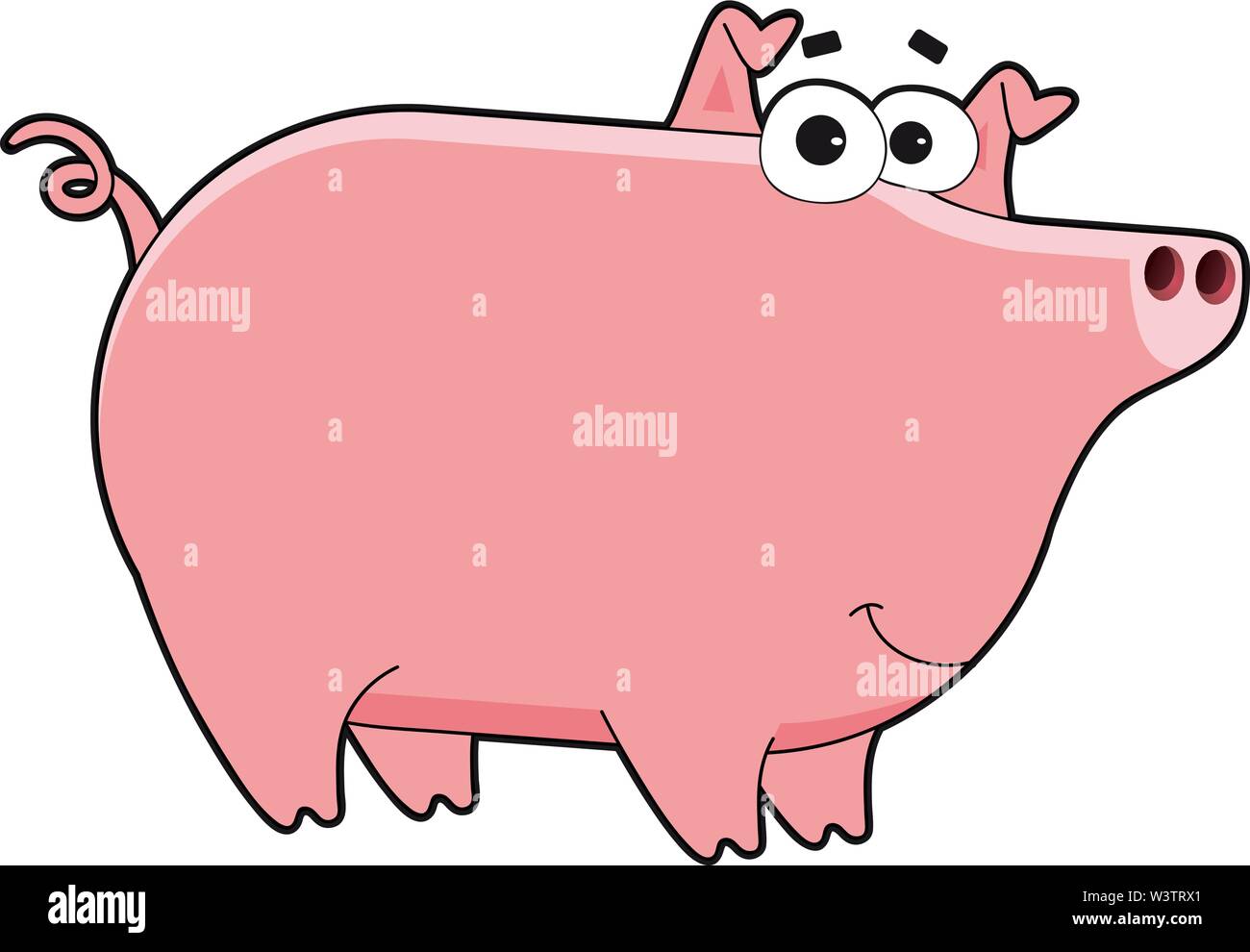 Funny pig, illustration, vecteur sur fond blanc. Illustration de Vecteur Funny pig, illustration, vecteur sur fond blanc. Illustration de Vecteur