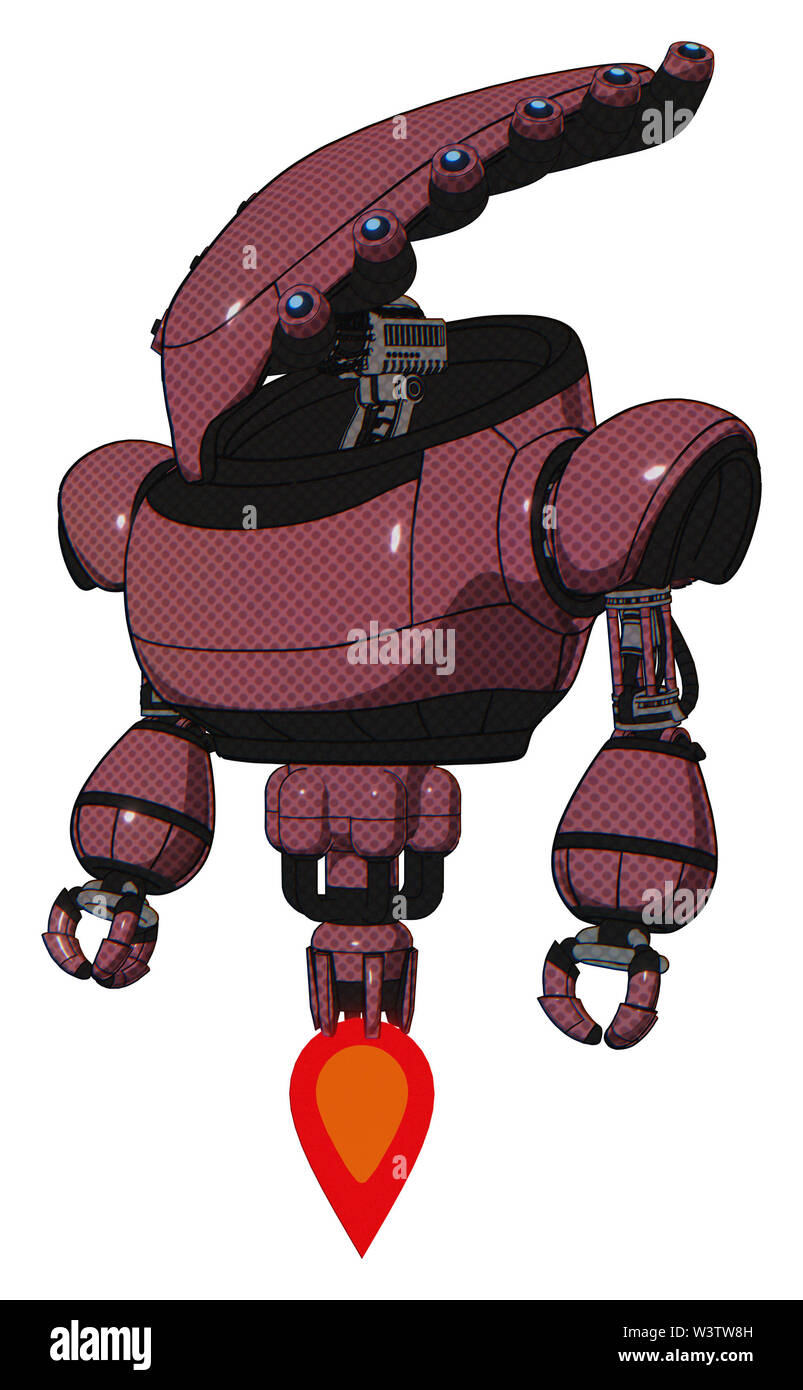 Droid contenant des éléments : skull head allongées, lourd haut de la poitrine, Jet Propulsion. Matériel : muavewood demi-teinte. Situation : L'article à la... Banque D'Images