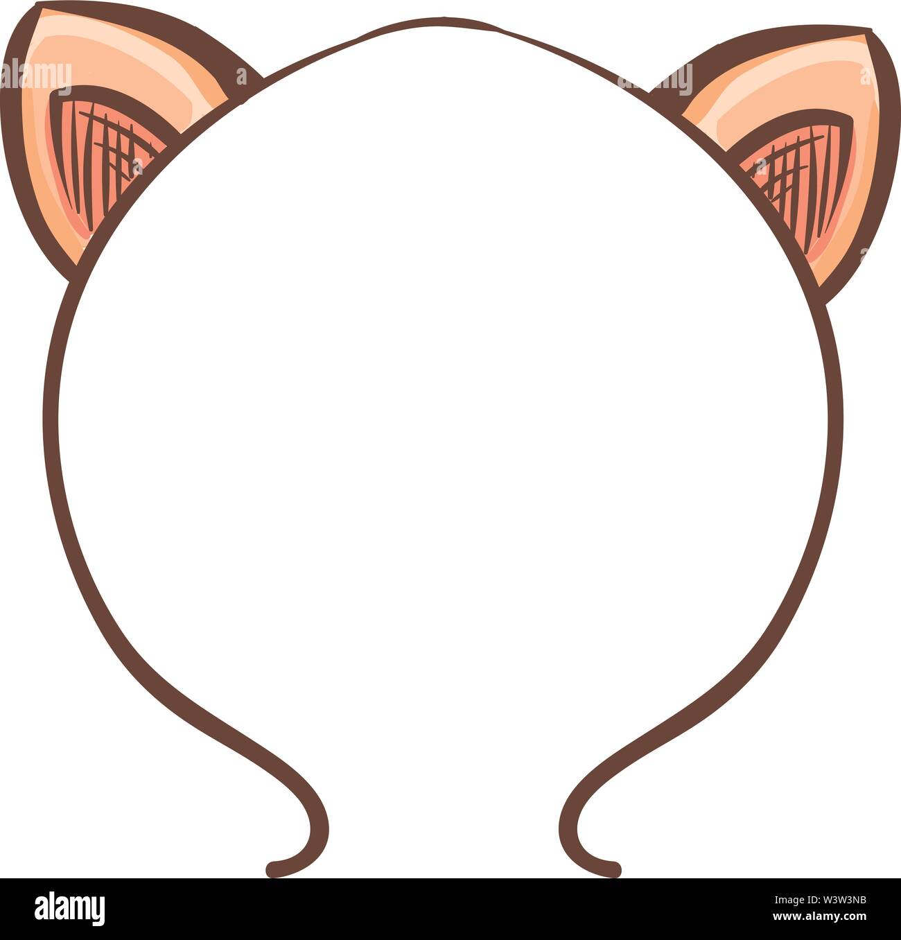 Serre tête oreilles de chat Banque d'images détourées - Alamy