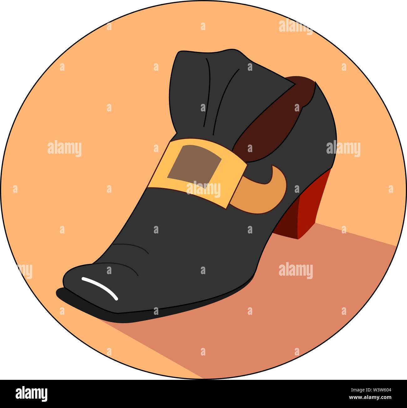 Ancienne rétro chaussures homme, illustration, vecteur sur fond blanc. Illustration de Vecteur