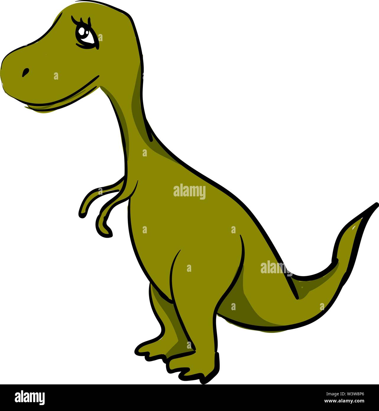 L'Albertosaurus, illustration, mignon vecteur sur fond blanc. Illustration de Vecteur