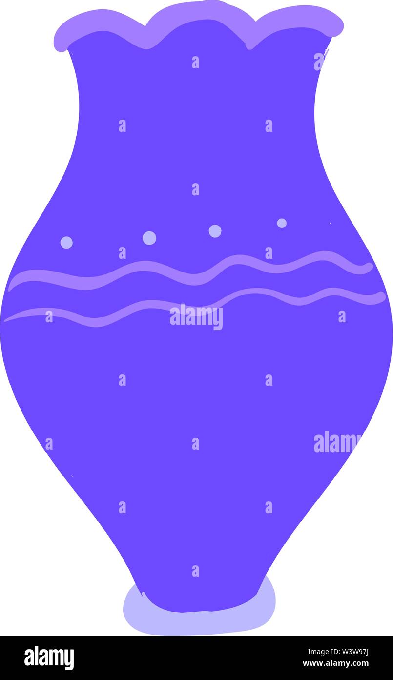 Vase Plat violet, illustration, vecteur sur fond blanc. Illustration de Vecteur