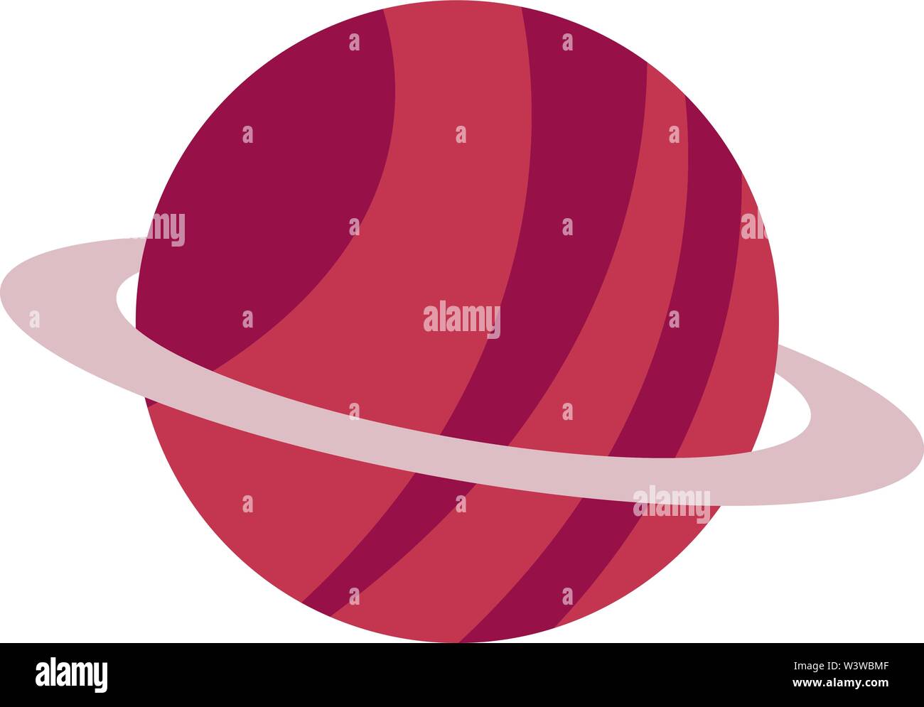 Planète Jupiter, illustration, vecteur sur fond blanc. Illustration de Vecteur