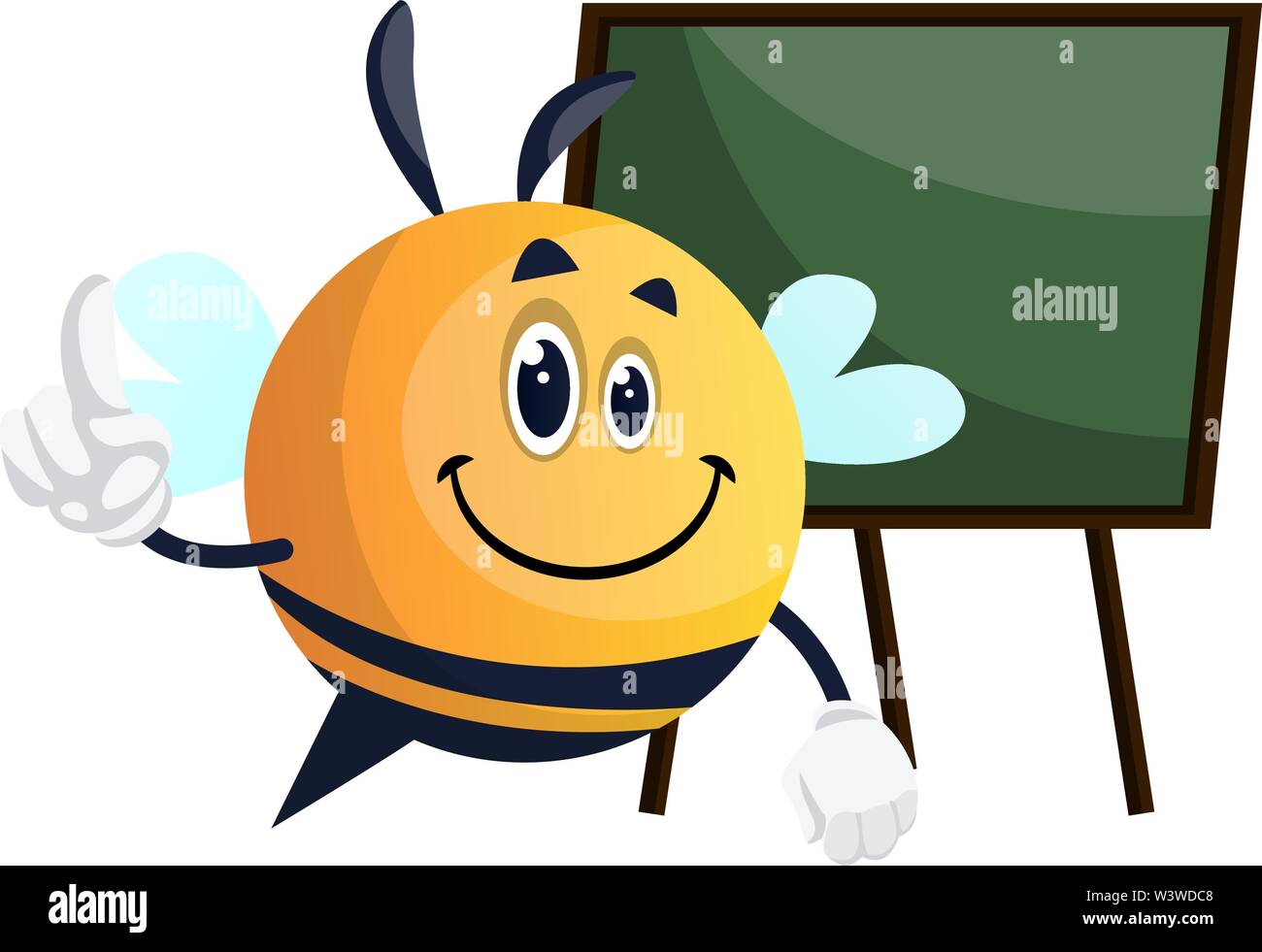 En tant qu'enseignant de l'abeille, illustration, vecteur sur fond blanc. Illustration de Vecteur