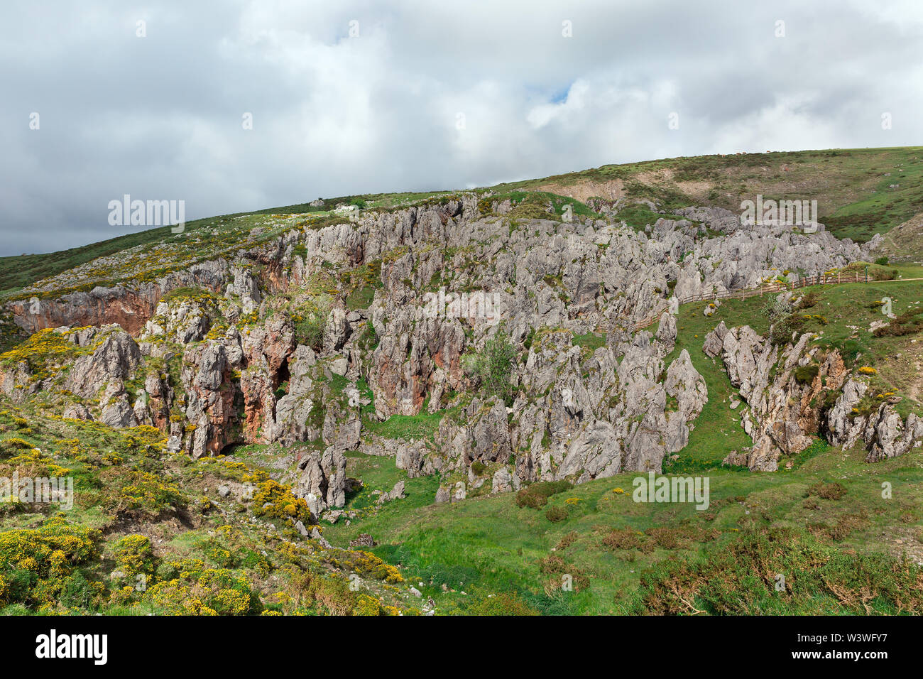 De belles vues sur le parc national Picos de Europa en Espagne Banque D'Images