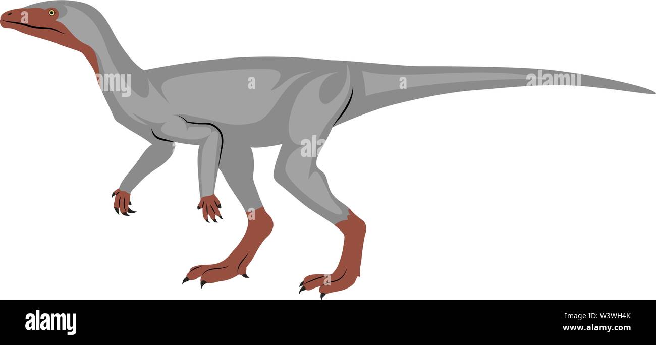 Eoraptor, illustration, vecteur sur fond blanc. Illustration de Vecteur