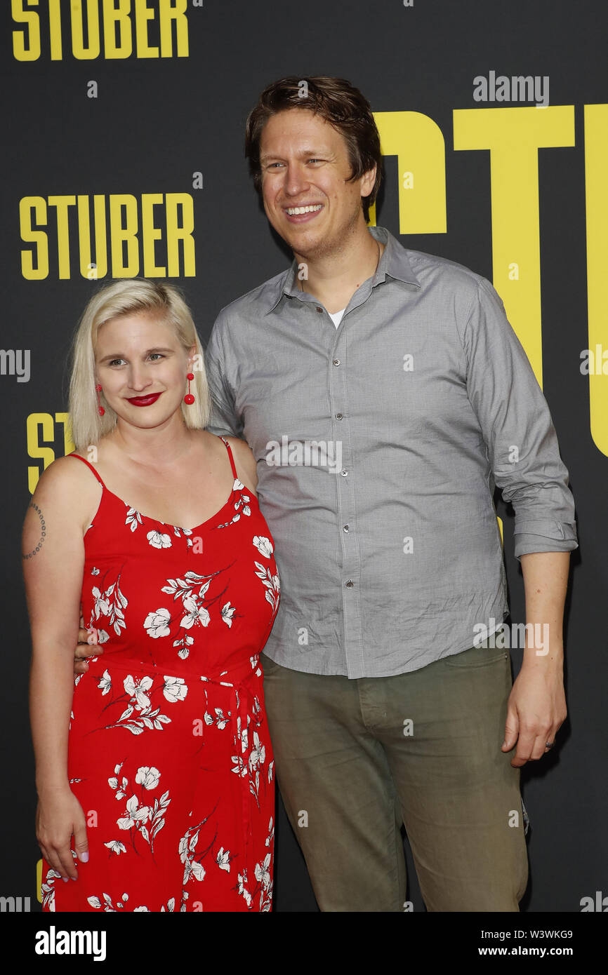 10 juillet 2019 - Los Angeles, CA, USA - LOS ANGELES - 10 juil : Valerie Chaney, Pete Holmes au ''Stuber'' Premiere au Regal LA Live le 10 juillet 2019 à Los Angeles, CA (crédit Image : © Kay Blake/Zuma sur le fil) Banque D'Images