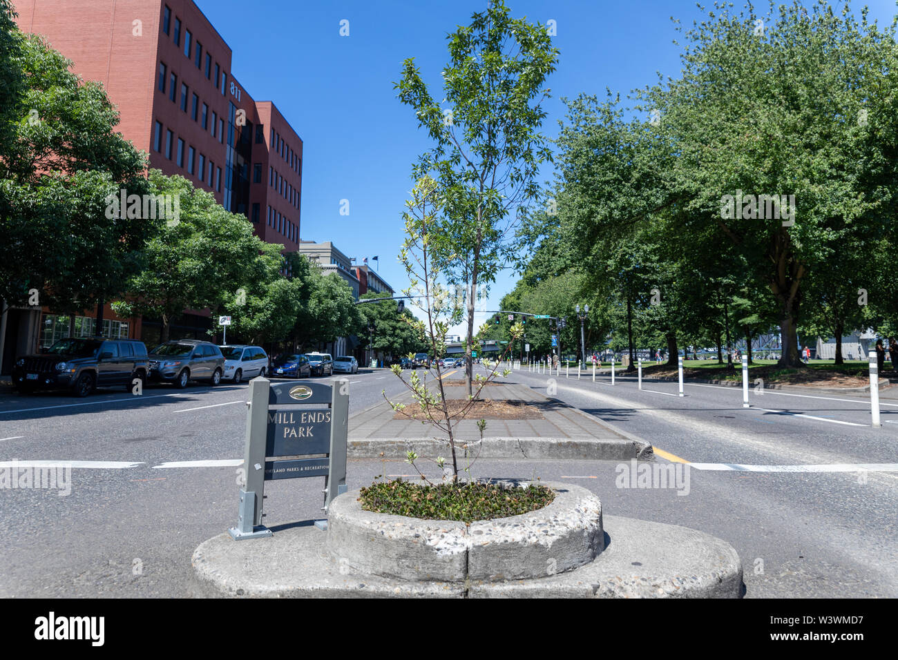 Portland, Oregon - 29 juin 2019 : Fin de l'usine, le parc le plus petit du monde Banque D'Images