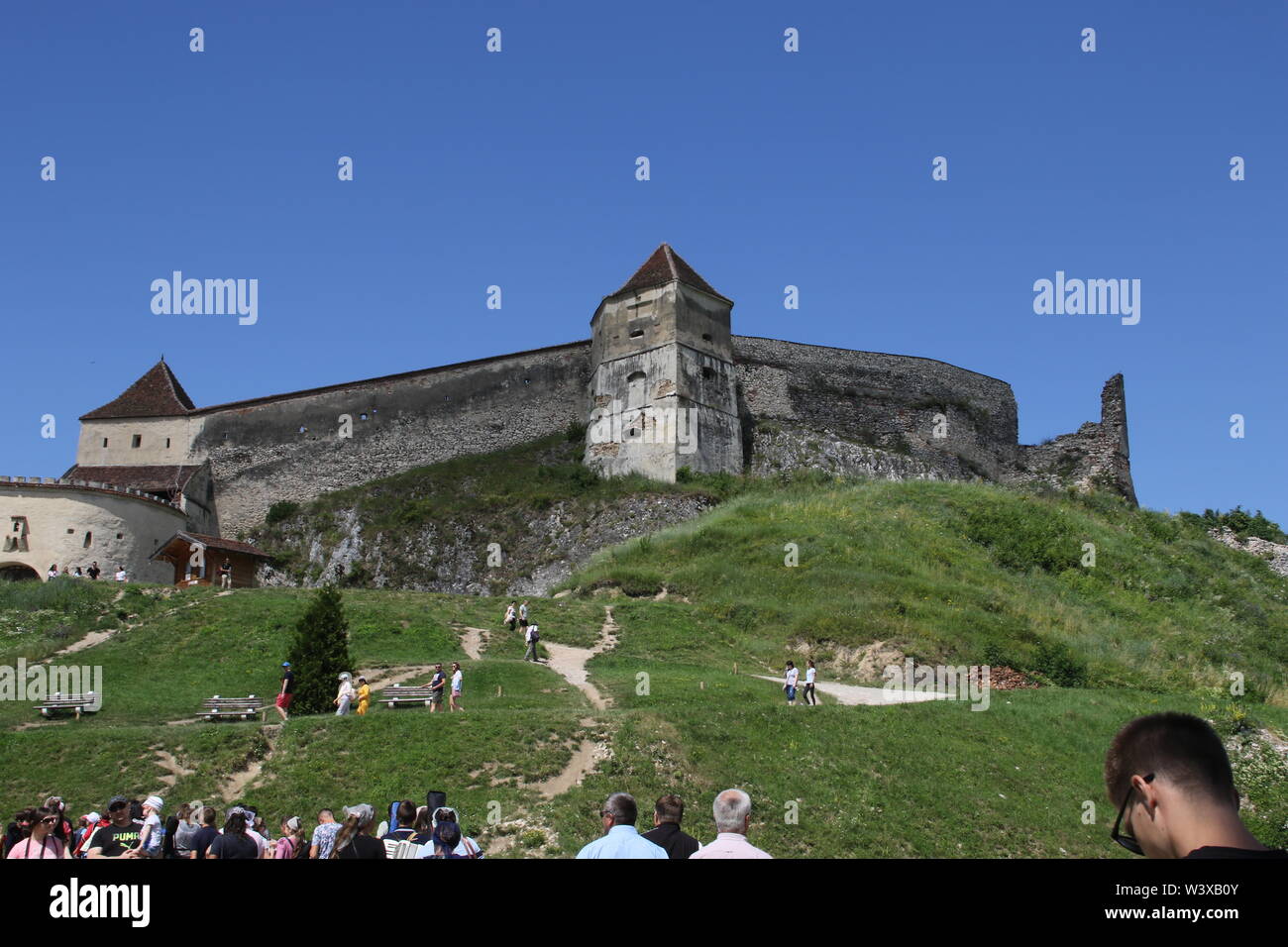 Rasnov Château ou citadelle en Roumanie Banque D'Images