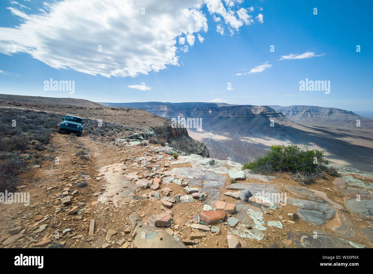 Tankwa Karoo National Park, Northern Cape, Afrique du Sud est le foyer de plusieurs 4x4 pour sortir des sentiers battus et explorer cette belle terre aride Banque D'Images