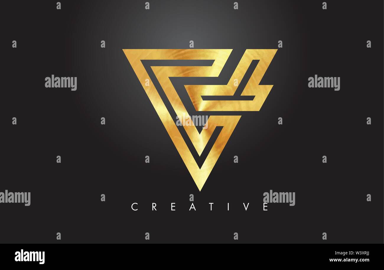 V Golden Lettre monogramme Logo Design. Lettre V or Logo Icône illustration vectorielle. Illustration de Vecteur