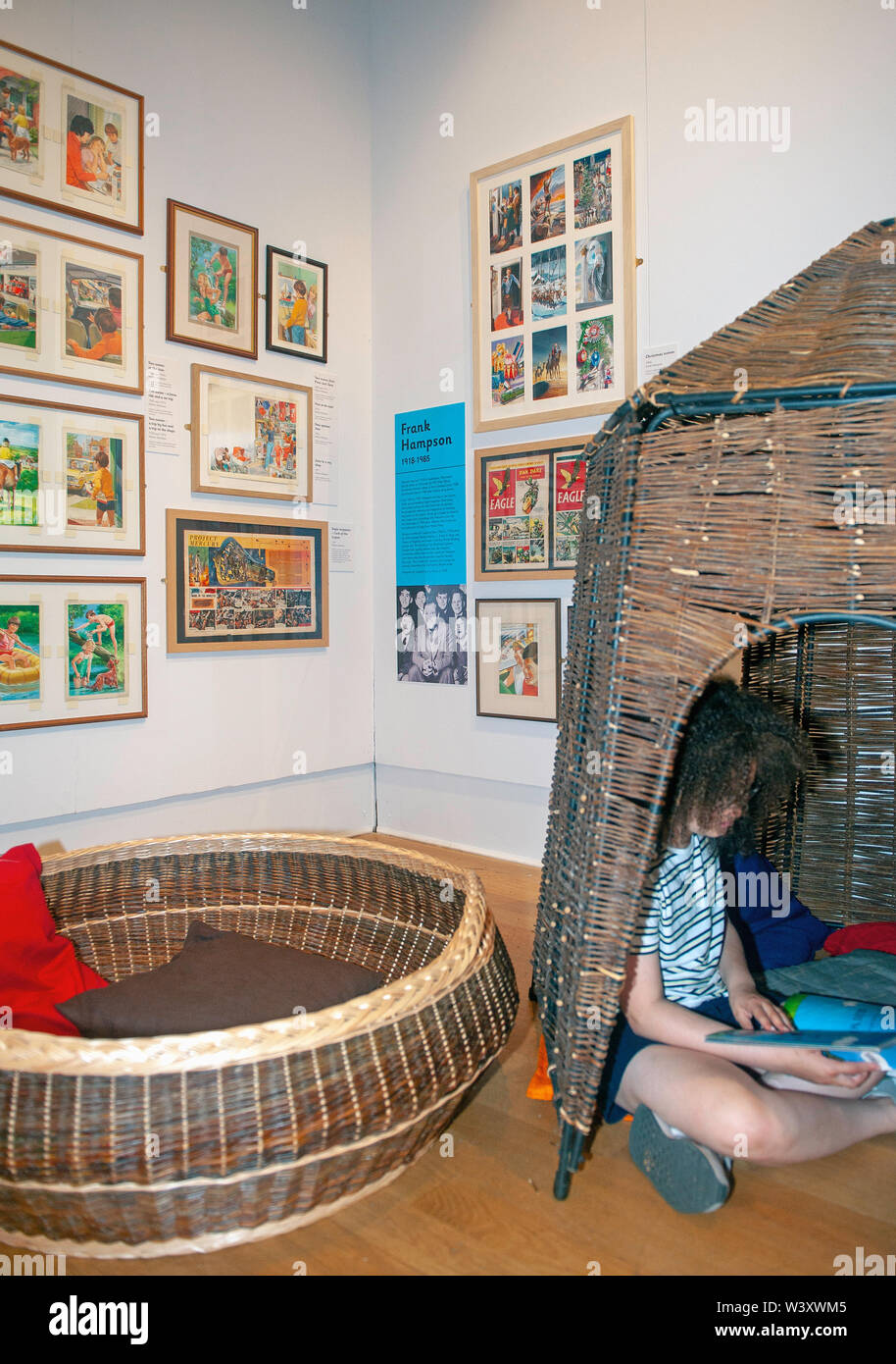 Ladybird books exhibition à New Walk Museum à Leicester, Royaume-Uni Banque D'Images