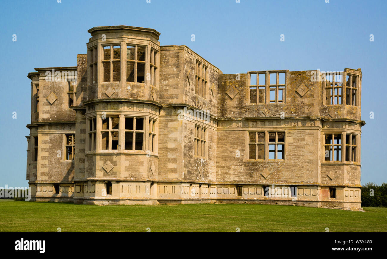 Lyveden New Bield dans le Northamptonshire UK - l'inachevé de Thomas Tresham shell's Elizabethan Summer House Banque D'Images