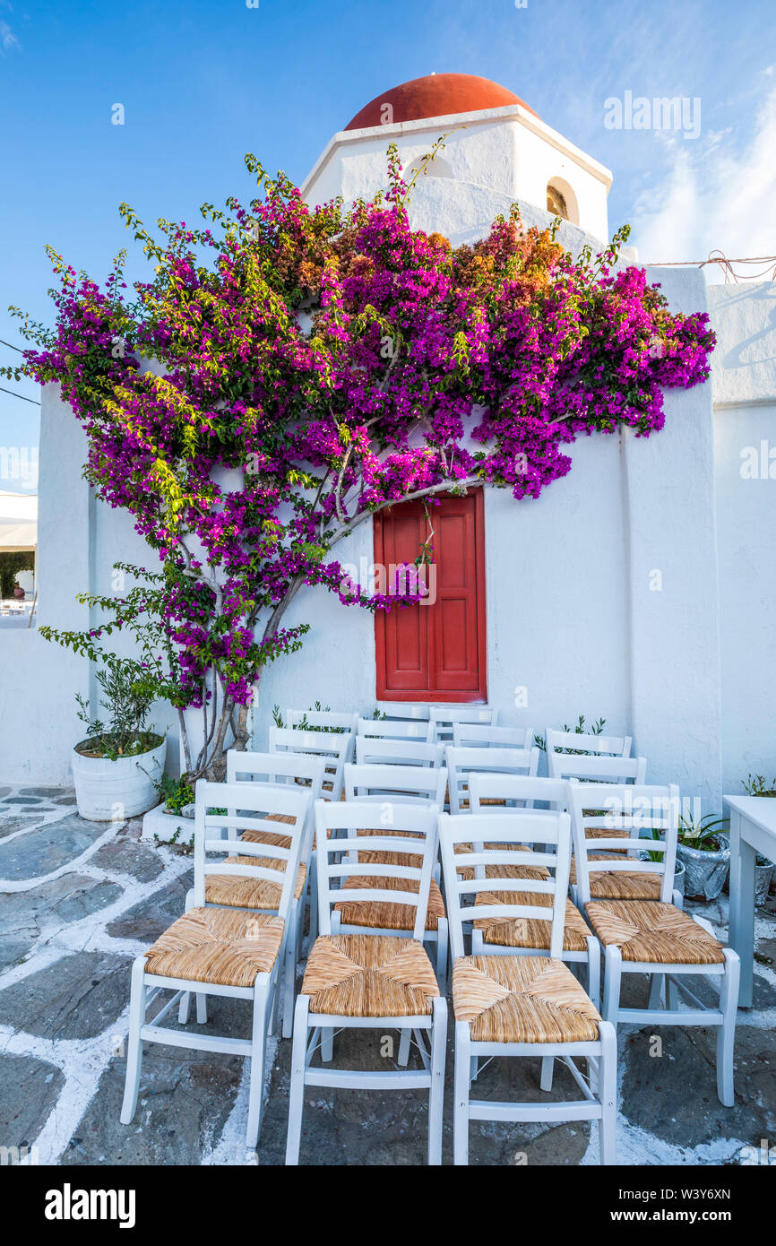 La ville de Mykonos, Mykonos, Cyclades, Grèce Banque D'Images