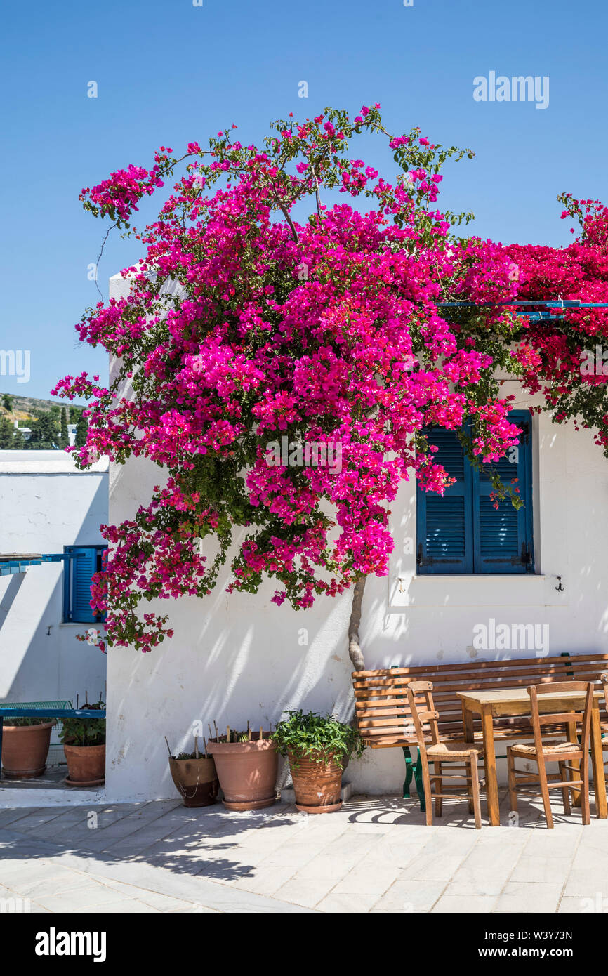 Lefkes Village, Paros, Cyclades, Grèce Banque D'Images