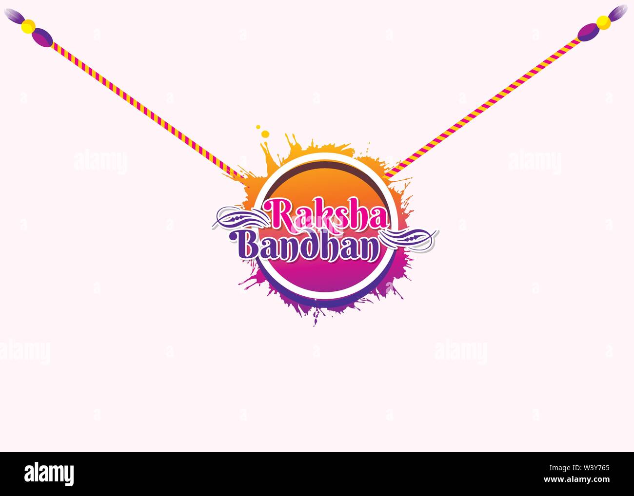 Rakhi, frère et sœur indienne festival Raksha Bandhan concept design de bannières. Illustration de Vecteur