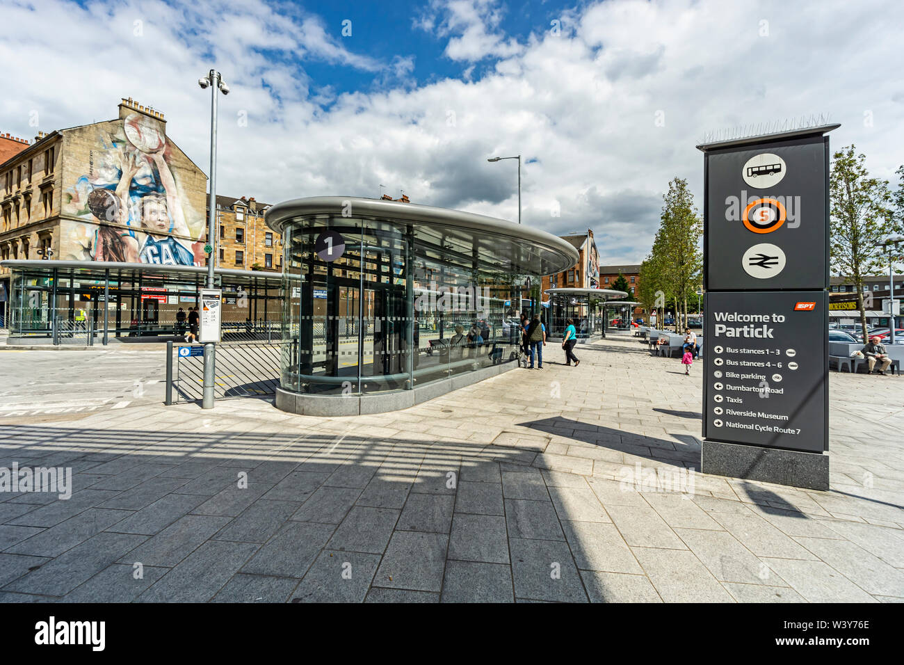 Partick station de bus au centre de transport de la gare à côté de partick partick dans Glasgow Scotland UK Banque D'Images