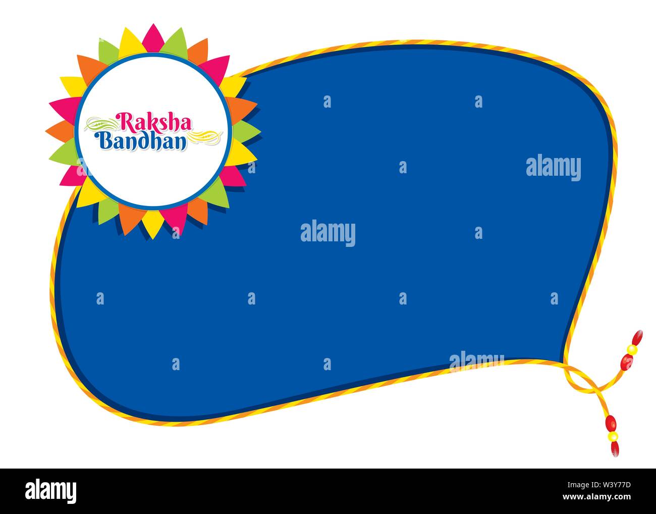 Rakhi, frère et sœur indienne festival Raksha Bandhan concept design de bannières. Illustration de Vecteur