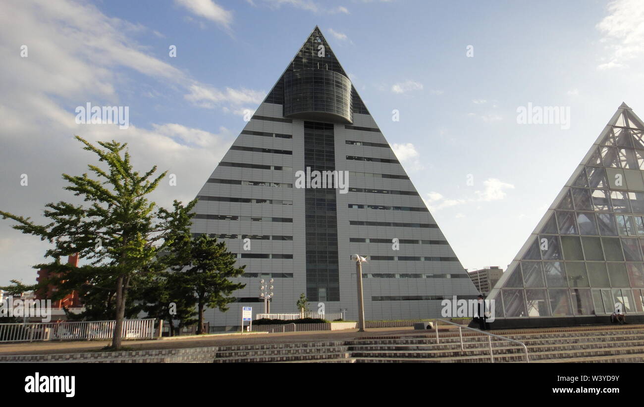 La ville d'Aomori à Aoiumi Park. La capitale de la préfecture d'Aomori, dans la région de Tohoku au Japon Banque D'Images