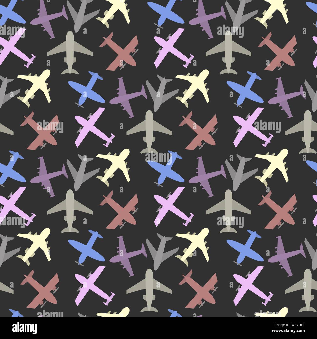 Avion icon set Illustration de Vecteur