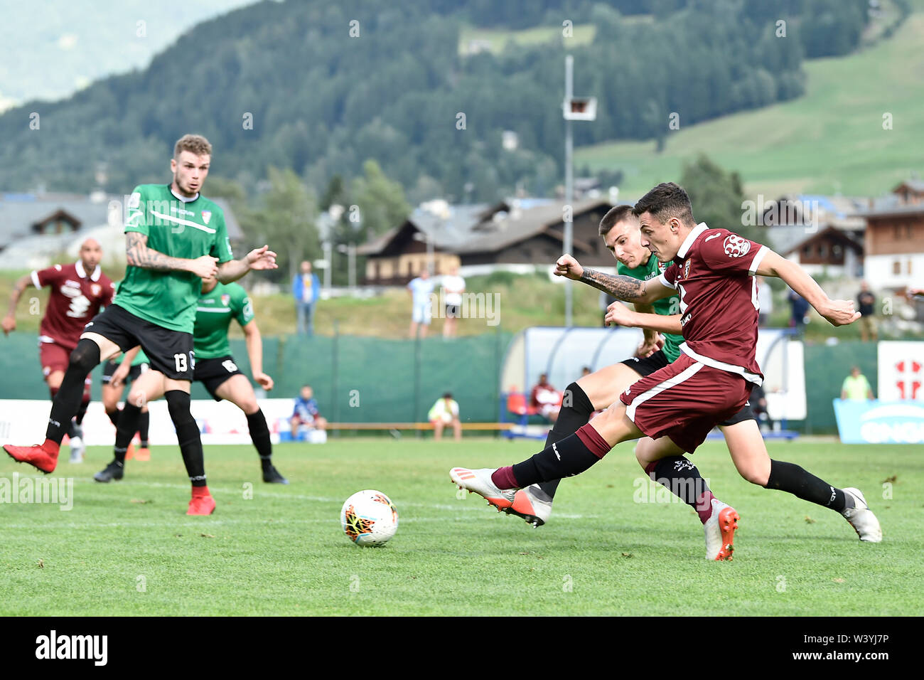 Foto LaPresse - Fabio Ferrari18 07 2019 Bormio ( Italia ) TORINO Torino FC Sport ESCLUSIVA - Fc Ritiro campionato pré-saison 2019-2020 - Torino Fc vs Pro Patria - gara amichevole. Nella photo:Photo Millico LaPresse - Fabio Ferrari 18 juillet 2019 Bormio ( Italie ) Turin Turin EXCLUSIF Sport FC FC - l'avant-saison 2019-2020. Torino Fc vs Pro Patria - match amical dans le pic:Millico Banque D'Images