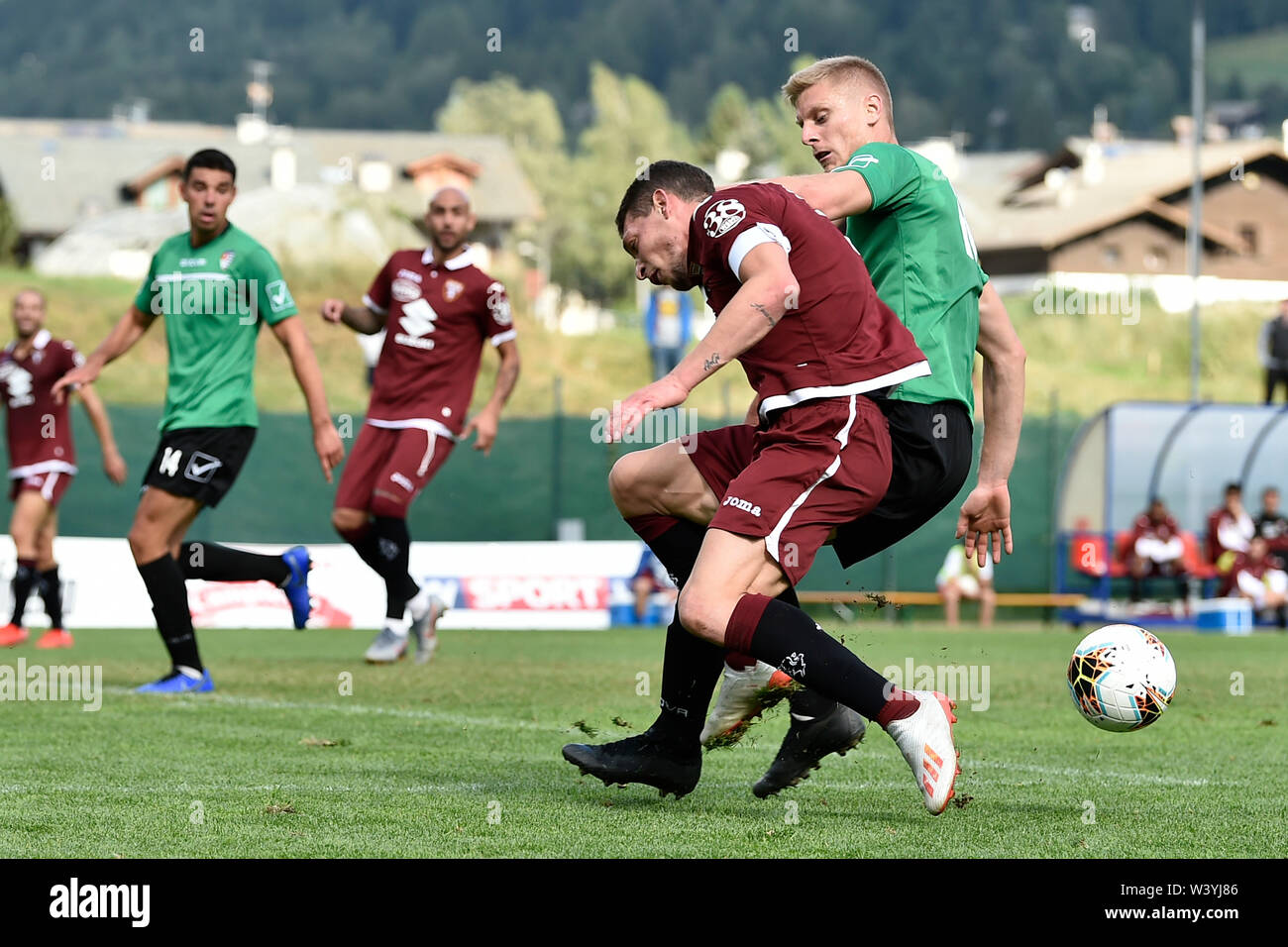 Foto LaPresse - Fabio Ferrari18 07 2019 Bormio ( Italia ) TORINO Torino FC Sport ESCLUSIVA - Fc Ritiro campionato pré-saison 2019-2020 - Torino Fc vs Pro Patria - gara amichevole. Nella photo:Photo Millico LaPresse - Fabio Ferrari 18 juillet 2019 Bormio ( Italie ) Turin Turin EXCLUSIF Sport FC FC - l'avant-saison 2019-2020. Torino Fc vs Pro Patria - match amical dans le pic:Millico Banque D'Images