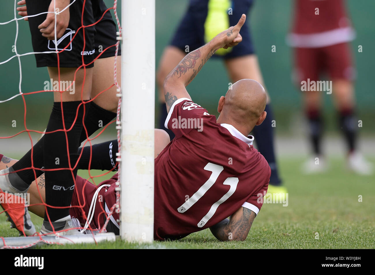 Foto LaPresse - Fabio Ferrari18 07 2019 Bormio ( Italia ) TORINO Torino FC Sport ESCLUSIVA - Fc Ritiro campionato pré-saison 2019-2020 - Torino Fc vs Pro Patria - gara amichevole. Nella foto:Simone Zaza (Torino Fc) ; Photo LaPresse - Fabio Ferrari 18 juillet 2019 Bormio ( Italie ) Turin Turin EXCLUSIF Sport FC FC - l'avant-saison 2019-2020. Torino Fc vs Pro Patria - match amical dans le pic:Simone Zaza (Torino Fc) ; Banque D'Images