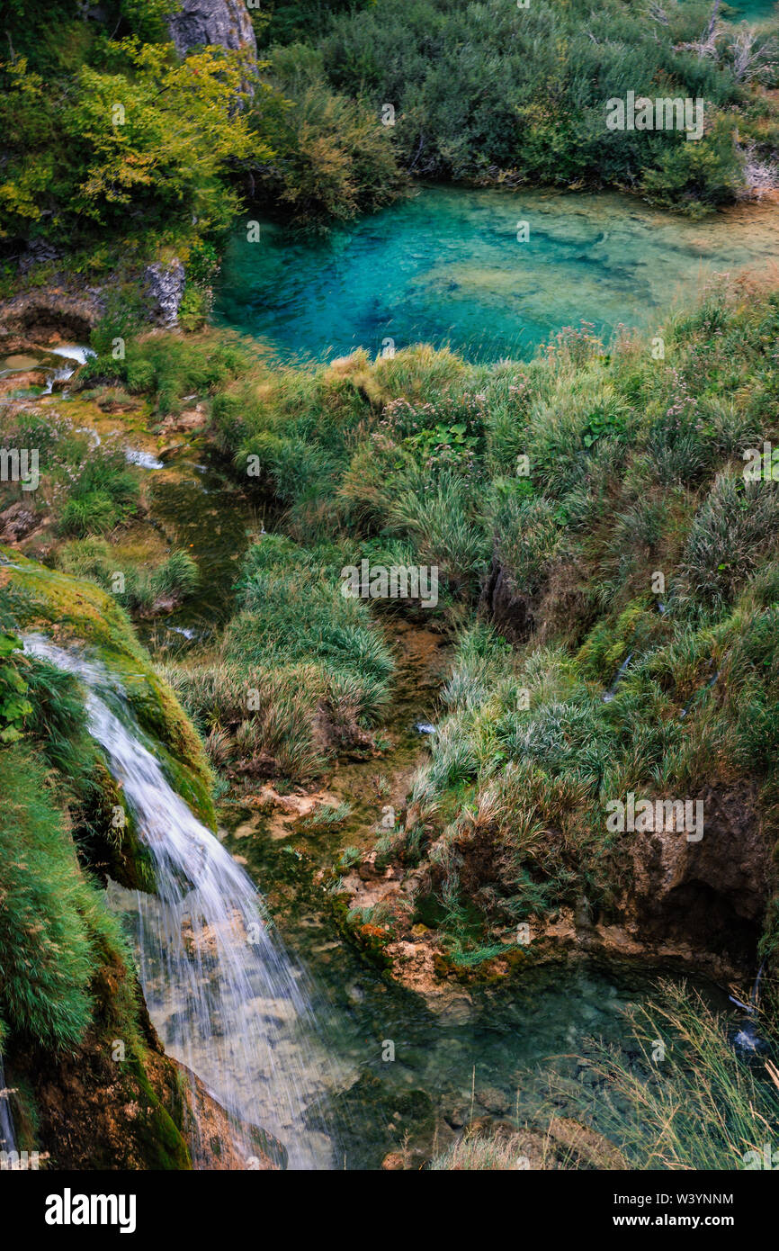 Nationalparks Plitvicer Seen, Kroatien Banque D'Images