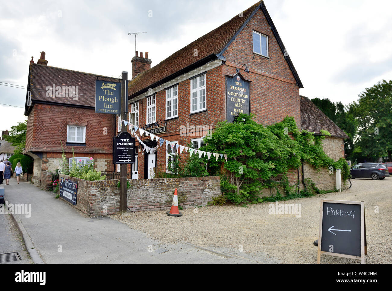 The Plough Inn campagne anglaise village de Long Wittenham, près de Oxfordshire Didcot Banque D'Images