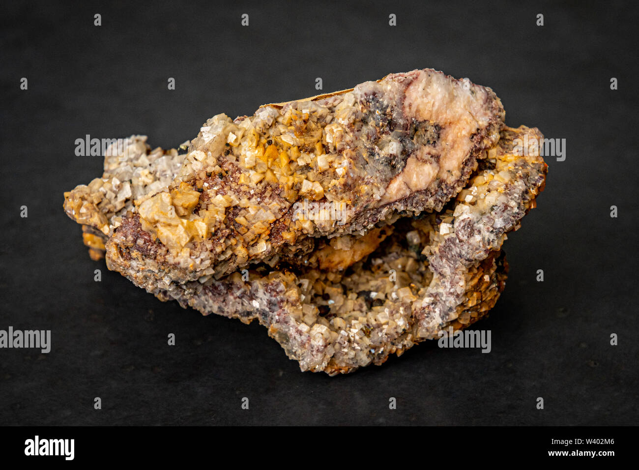 La pyrite chalcopyrite minéral contenant de grandes quantités de minerai de cuivre Banque D'Images