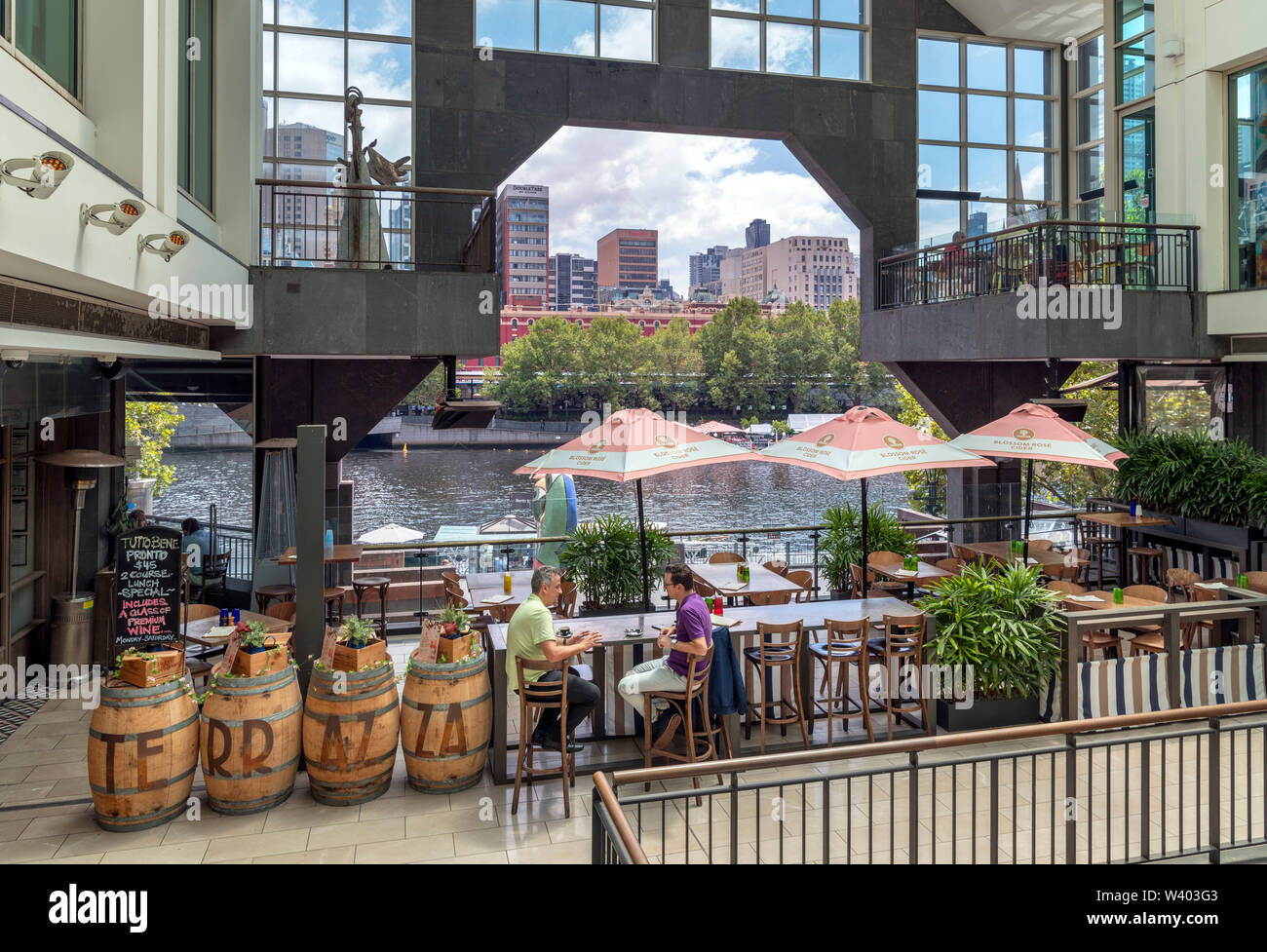 Restaurant et centre commercial Southgate, Southbank, Melbourne, Victoria, Australie Banque D'Images