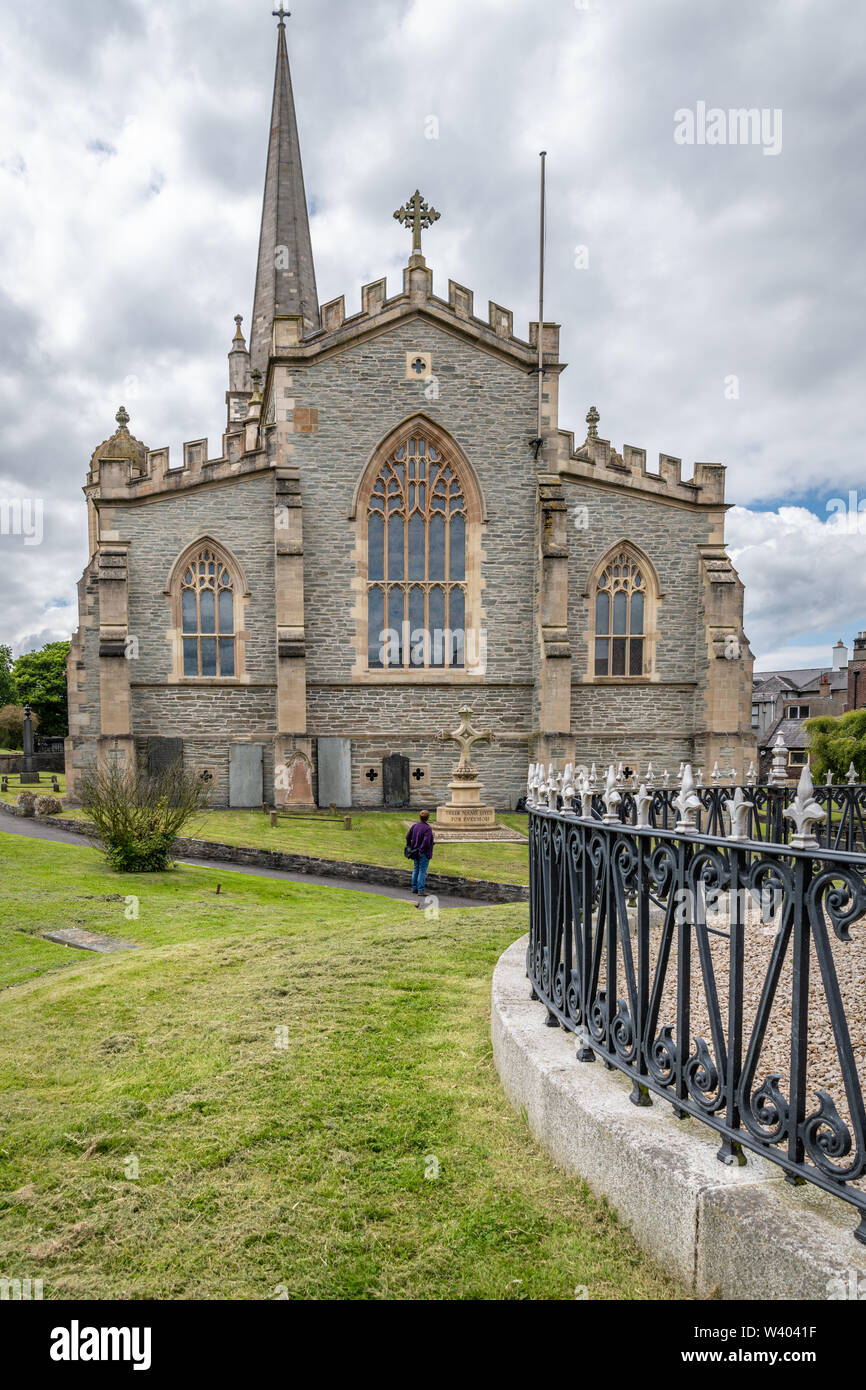 Cathédrale St Columb, Londonderry, en Irlande du Nord Banque D'Images